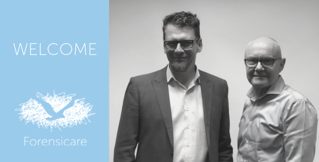 Forensicare CEO Tom Dalton and Board Chair Ken Lay.