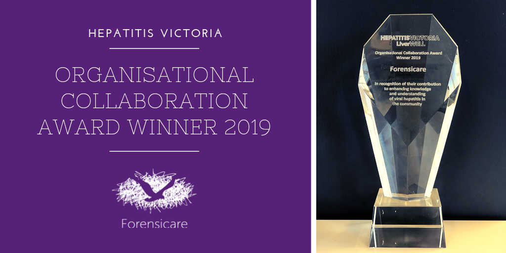 Forensicare's Hepatitis Victoria Award