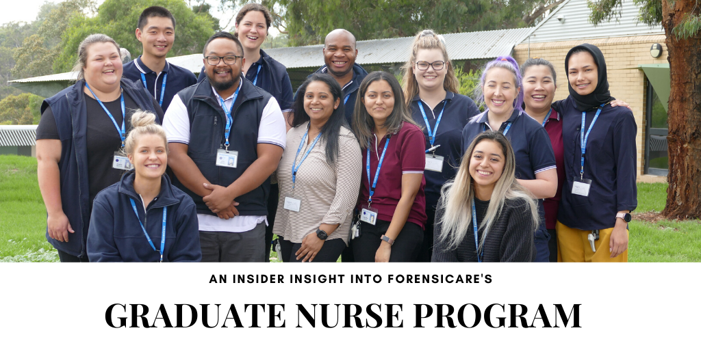 Forensicare's 2020 Graduate Mental Health Nurse team for the Graduate Nursing Program